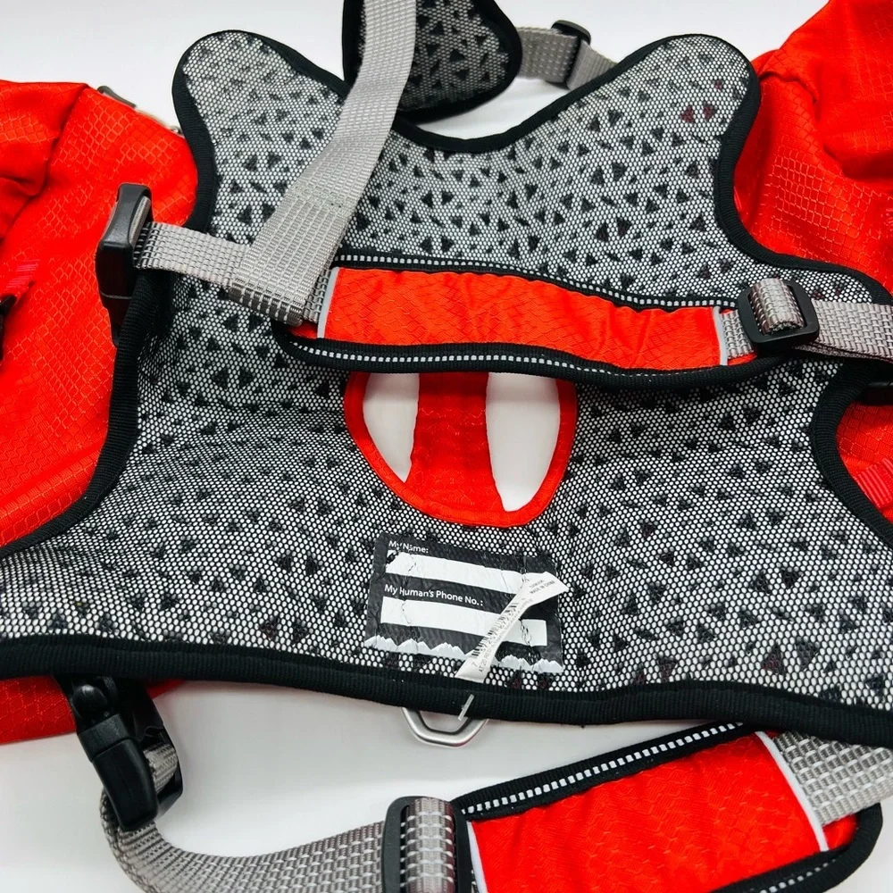 Arcadia Trail Ultimate Backpack Dog Harness Red and Gray Size Medium